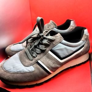Suede prada men's sneakers